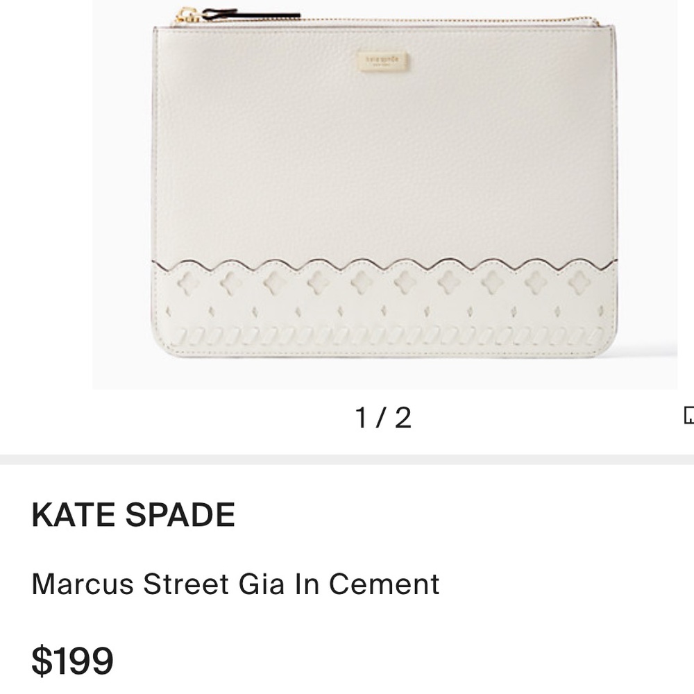 Kate Spade Large Cosmetic Pouch/Clutch